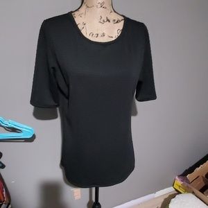 Black bubble texture shirt